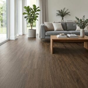 Amtico Spacia Tanner Oak luxury vinyl flooring room interior - photorealistic room shot