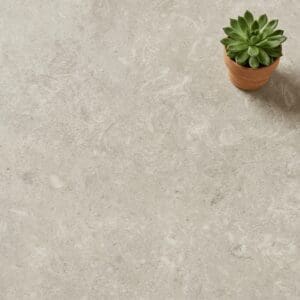 Amtico Spacia Temple Stone luxury vinyl flooring close-up texture - photorealistic room shot