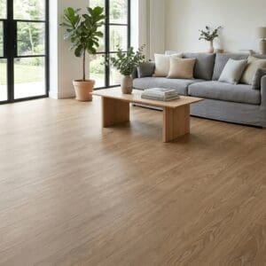 Amtico Spacia Wenlock Oak luxury vinyl flooring room interior - photorealistic room shot