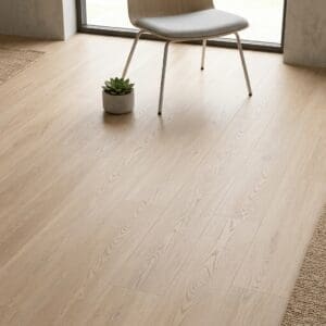 Blenheim Oak luxury vinyl flooring detailed view - photorealistic room shot