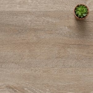 Bourton Oak luxury vinyl flooring close-up texture - photorealistic room shot