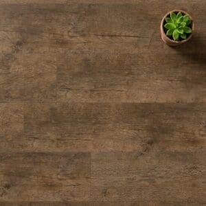 Brampton Chase Classics Distressed Oak luxury vinyl flooring close-up texture - photorealistic room shot