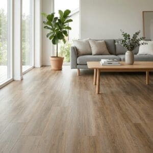 Brampton Chase Classics Frosted Oak luxury vinyl flooring room interior - photorealistic room shot