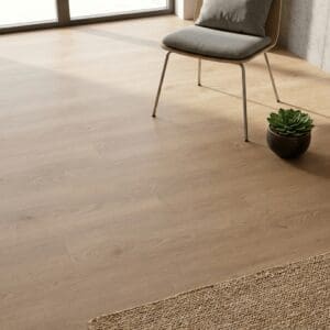 Brampton Chase Classics Limed Oak luxury vinyl flooring detailed view - photorealistic room shot