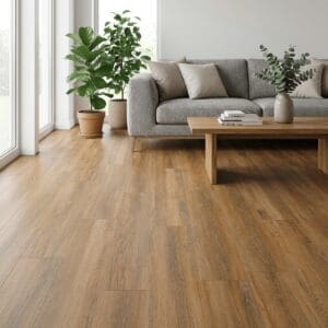 Brampton Chase Classics Royal Oak luxury vinyl flooring room interior - photorealistic room shot