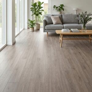 Brampton Chase Classics Silver Oak luxury vinyl flooring room interior - photorealistic room shot