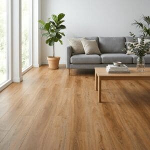 Brampton Chase Classics Weathered Oak luxury vinyl flooring room interior - photorealistic room shot
