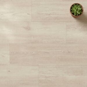 Brampton Chase Classics White Painted Oak luxury vinyl flooring close-up texture - photorealistic room shot