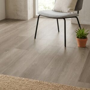 Brampton Chase Metro Trends Wide Camden luxury vinyl flooring detailed view - photorealistic room shot
