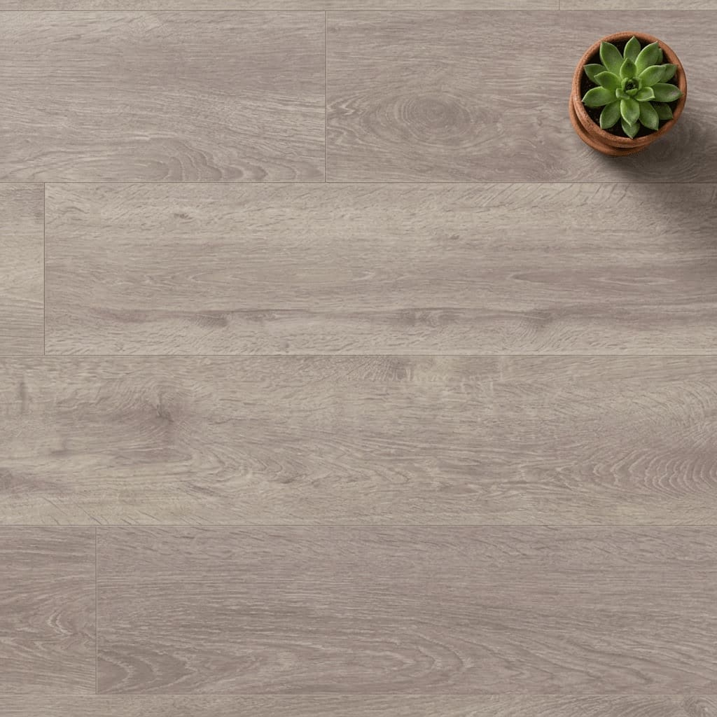 Brampton Chase Studio Designs Large Plank County Oak luxury vinyl flooring close-up texture - photorealistic room shot