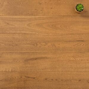 Brereton Oak engineered oak flooring close-up texture - photorealistic room shot