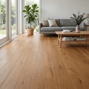 Brereton Oak engineered oak flooring room interior - photorealistic room shot