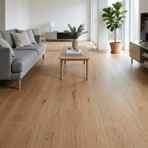 Budworth Oak engineered oak flooring room interior - photorealistic room shot