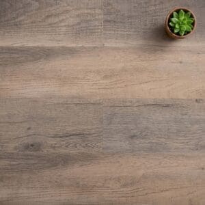 Burford Oak luxury vinyl flooring close-up texture - photorealistic room shot