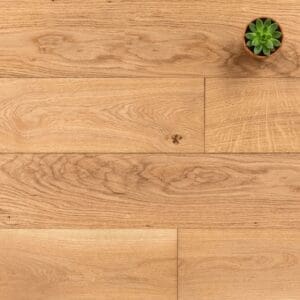 Burland Oak engineered oak flooring close-up texture - photorealistic room shot