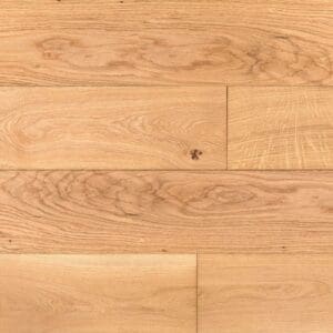 Close up of Burland Oak engineered wood flooring planks showing natural grain and knots