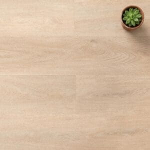 Campden Oak luxury vinyl flooring close-up texture - photorealistic room shot