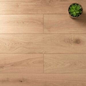 Cholmondeley Oak engineered oak flooring close-up texture - photorealistic room shot