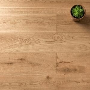 Churton Oak engineered oak flooring close-up texture - photorealistic room shot
