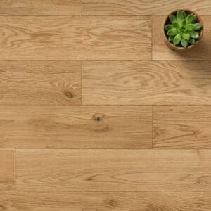 Eaton Oak engineered oak flooring close-up texture - photorealistic room shot