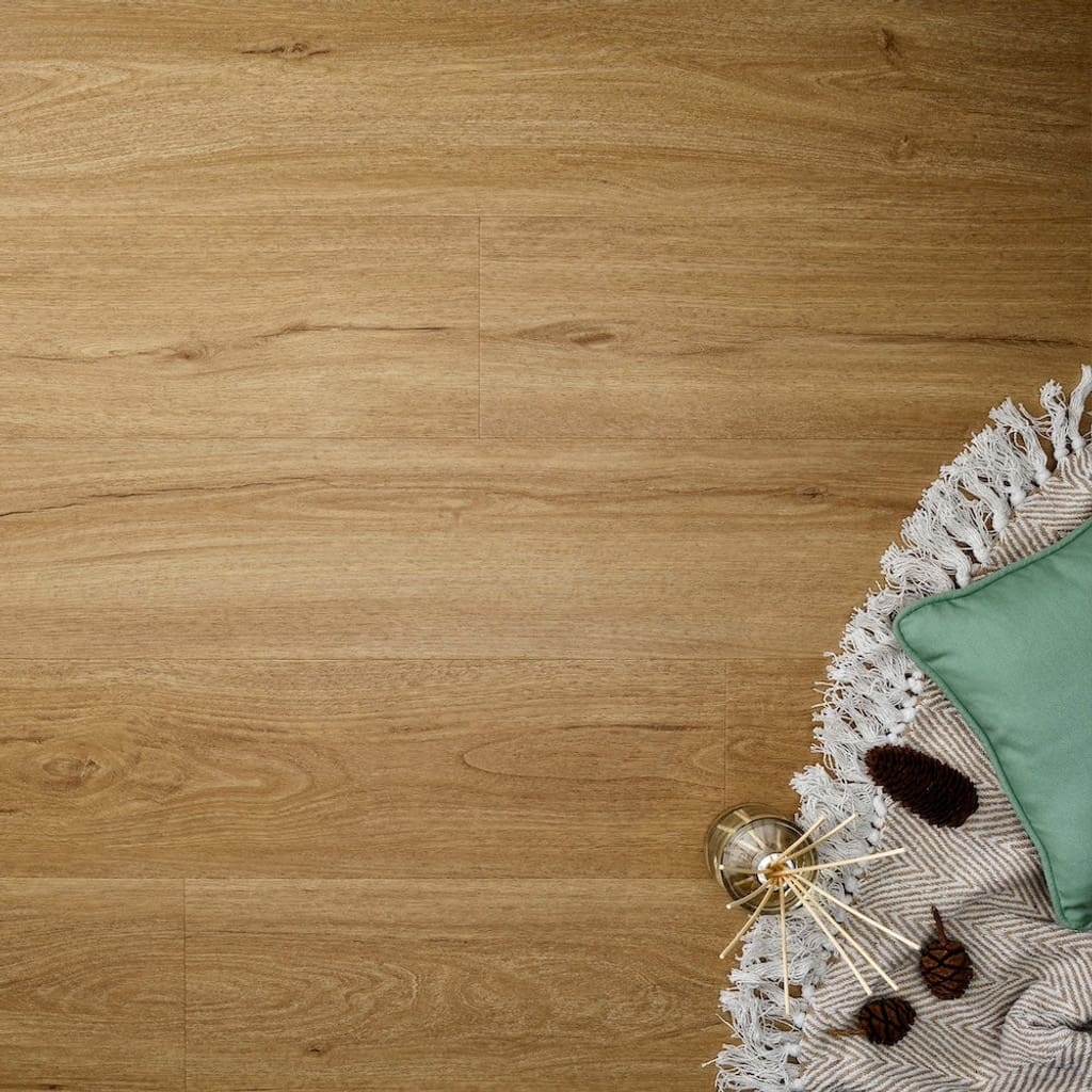 Elements Inspirations Golden Oak Plank EIP12 luxury vinyl flooring styled corner scene