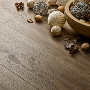 Elements Inspirations Limed Oak Plank EIP03 styled floor scene with decorative elements.