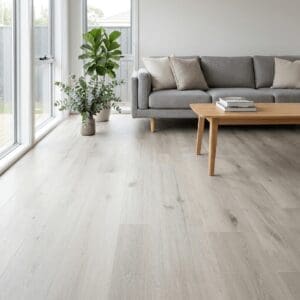 Evesham Oak luxury vinyl flooring room interior - photorealistic room shot