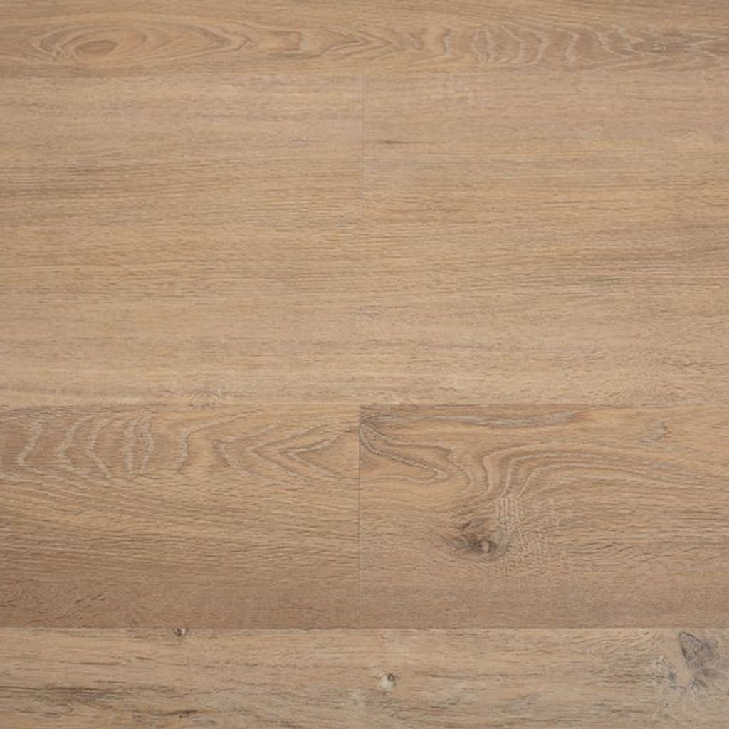 Close up of GF SPC Broadway Oak flooring showing natural wood grain and light oak tones.