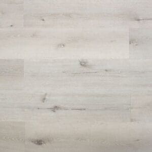 Overhead view of GF SPC Evesham Oak antique light grey wood effect planks showing realistic grain and knots.