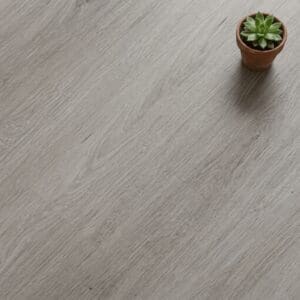 Hook Oak luxury vinyl flooring close-up texture - photorealistic room shot