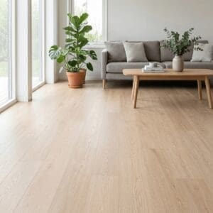Lygon Oak luxury vinyl flooring room interior - photorealistic room shot