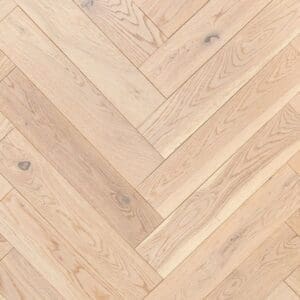 Prestbury oak herringbone engineered wood flooring with a smooth oiled finish