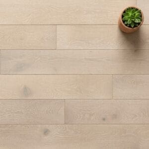 Queens Park Oak engineered oak flooring close-up texture - photorealistic room shot