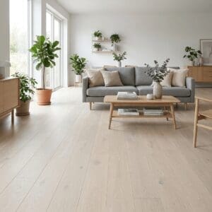 Queens Park Oak engineered oak flooring room interior - photorealistic room shot