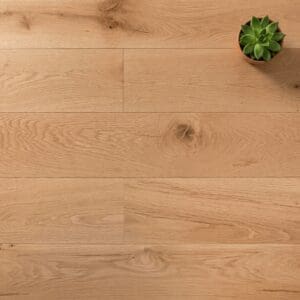 Roodee Oak engineered oak flooring close-up texture - photorealistic room shot
