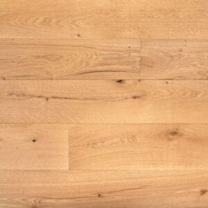 Close up of Smithy Bank Oak engineered wood flooring showing natural grain and knots