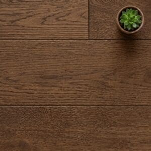 Stamford Oak engineered oak flooring close-up texture - photorealistic room shot
