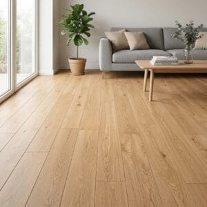 Tatton Park Oak engineered oak flooring room interior - photorealistic room shot
