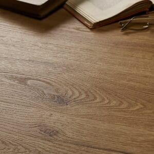 Close-up of Textures LVT Old English Oak Plank TP02 showing detailed wood grain texture.