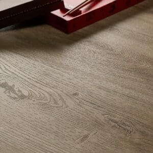 Close-up of Textures LVT Weathered Oak Plank TP05 showing the wood grain texture.
