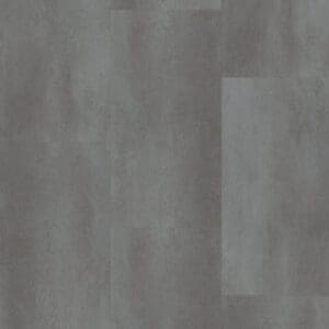 A close up overhead view of Metal Concrete Grey stone effect flooring tiles showing a vertical pattern