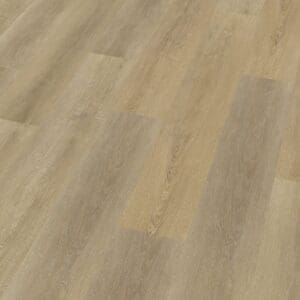 Angled close up of Sawcut Oak Natural vinyl planks showing texture and joints