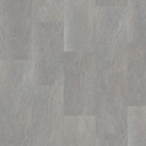 One Flor Home 30 Waystone Grey stone effect vinyl tile sample showing vertical pattern
