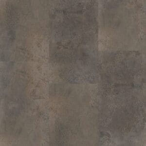 One Flor Workshop 55 Oxyde Brown stone effect luxury vinyl tile sample showing vertical pattern