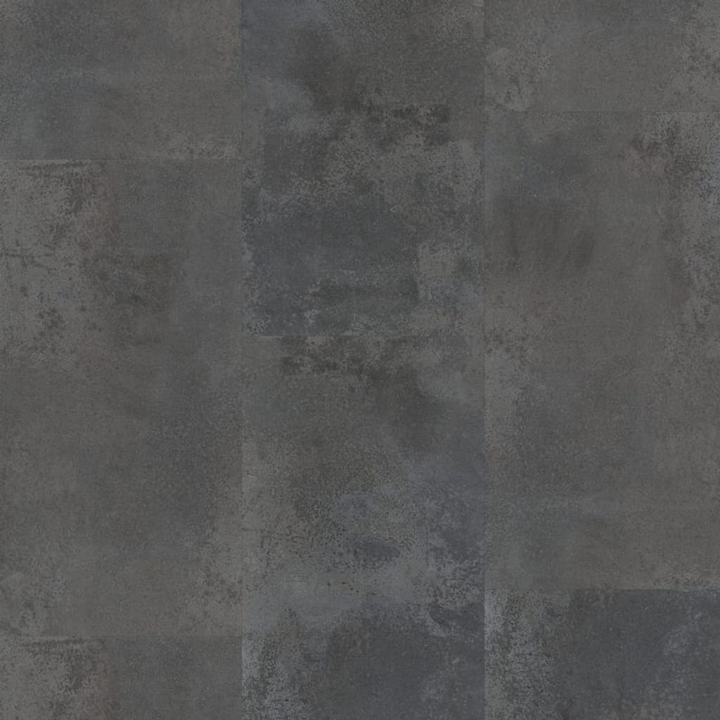 Close up of Oxyde Silver Black luxury vinyl tile showing dark grey stone texture