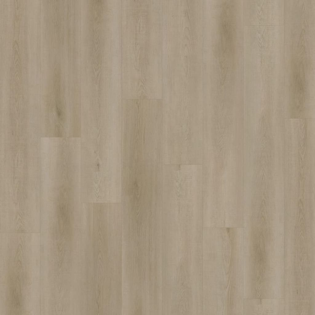 Close up of Raw Oak Light Natural luxury vinyl planks showing vertical wood grain pattern