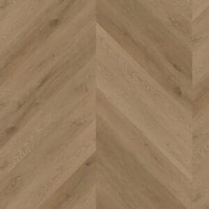 Prestige Oak Light Amber flooring arranged in a chevron pattern