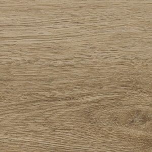 Macro detail of the wood grain texture on the Artisan Click Smoky Oak surface