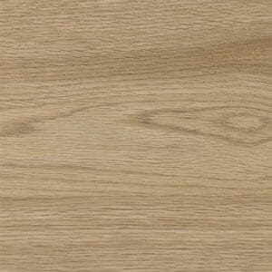 Close up detail of the wood grain texture on a Smoky Oak vinyl plank