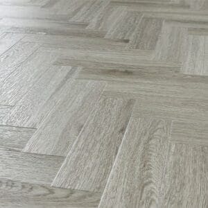 Angled view of Abingdon Mosaic Urban Grey flooring highlighting the textured surface